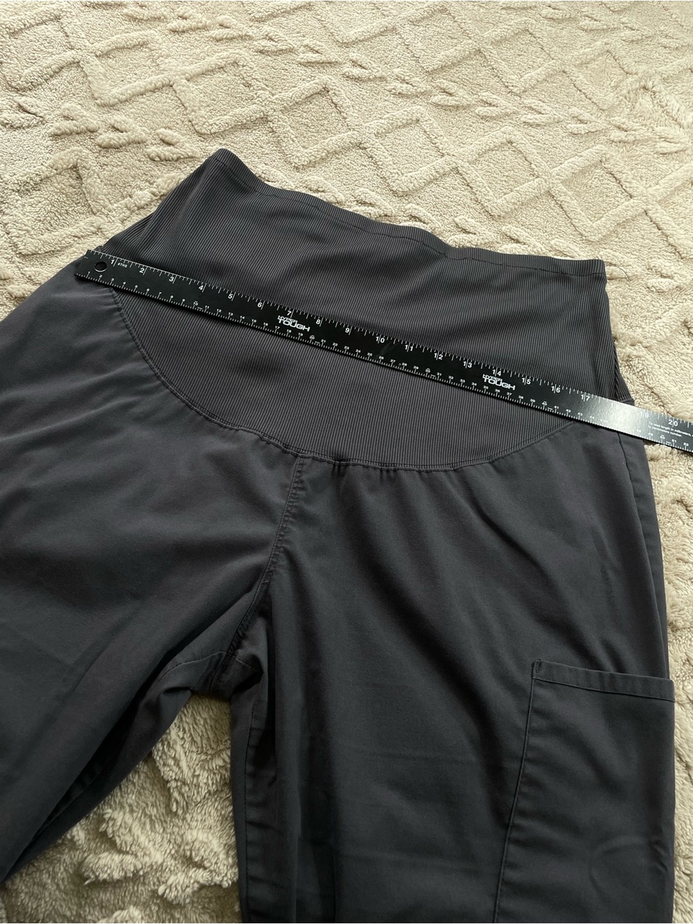 Cherokee Maternity/Comfort Stretch Panel Gray Scrub Pants ~ Sz Medium Medical - Picture 7 of 10
